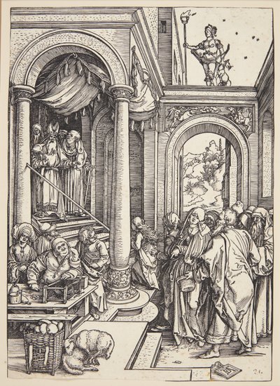 Szűzanya bemutatása a templomban alkotó: Albrecht Dürer