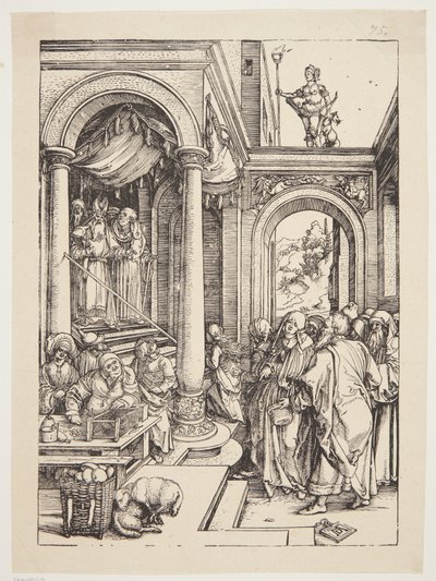 Szűzanya bemutatása a templomban alkotó: Albrecht Dürer