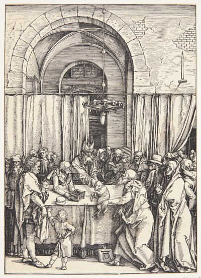 Joachim felajánlásának elutasítása alkotó: Albrecht Dürer