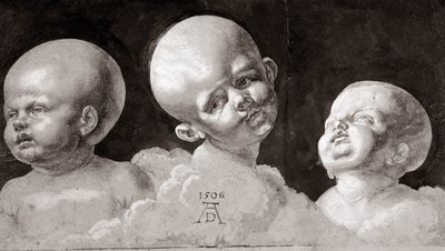 Három gyermekfej, 1506 alkotó: Albrecht Dürer