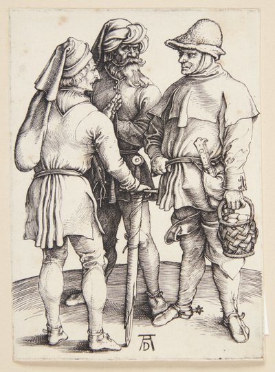 Három paraszt beszélget alkotó: Albrecht Dürer