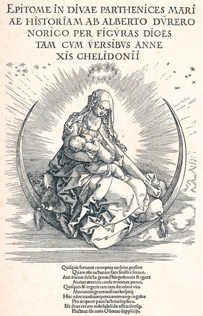 A Szűz élete címlapja, 1511 1906 alkotó: Albrecht Dürer
