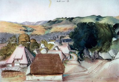 Kachreuth kilátása, Nürnberg közelében, 1511, 1936 alkotó: Albrecht Dürer