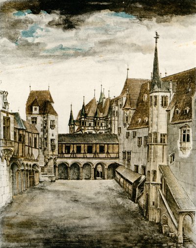 Kilátás a kastély udvarára alkotó: Albrecht Dürer