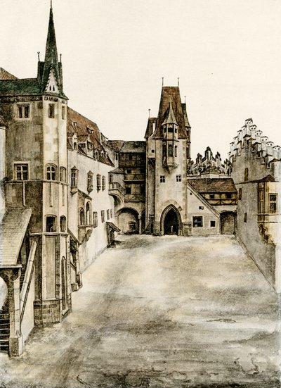 Kilátás a kastély udvarára alkotó: Albrecht Dürer