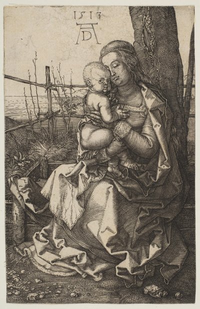 Szűz és gyermek egy fán ülve, 1513. alkotó: Albrecht Dürer
