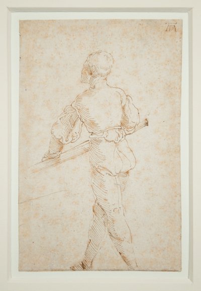 Egy ember evezővel, 1520-21 körül (toll és barna tinta papíron) alkotó: Albrecht Dürer