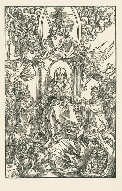Birgitta átadja műveit a császárnak, királyoknak és hercegeknek. alkotó: Albrecht Dürer or Duerer