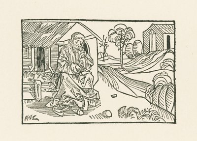 Mikulás testvér a kunyhó előtt alkotó: Albrecht Dürer or Duerer