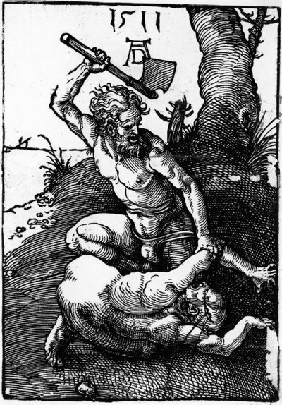Káin megöli Ábelt alkotó: Albrecht Dürer or Duerer