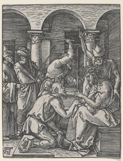 Tövisekkel koronázott Krisztus, 1510 körül (fametszet) alkotó: Albrecht Dürer