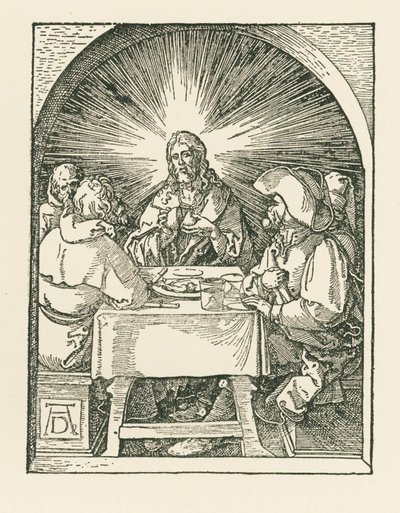 Krisztus és a tanítványok Emmausban, 1510 körül (fametszet) alkotó: Albrecht Dürer or Duerer