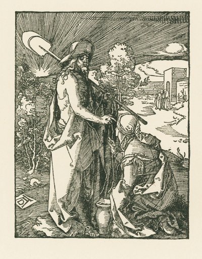 Krisztus megjelenése Mária Magdalénának - Noli Me Tangere, 1510 körül (fametszet) alkotó: Albrecht Dürer or Duerer