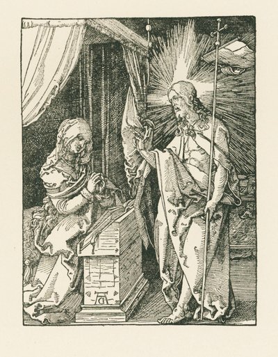 Krisztus megjelenik anyjának, 1510 körül (fametszet) alkotó: Albrecht Dürer or Duerer