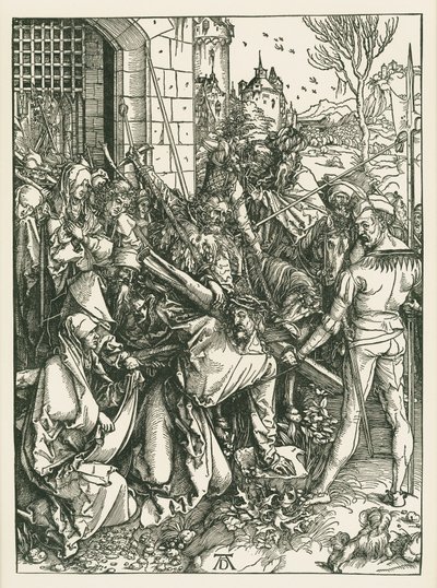 Kereszthordozó Krisztus, 1498-99 körül (fametszet) alkotó: Albrecht Dürer or Duerer