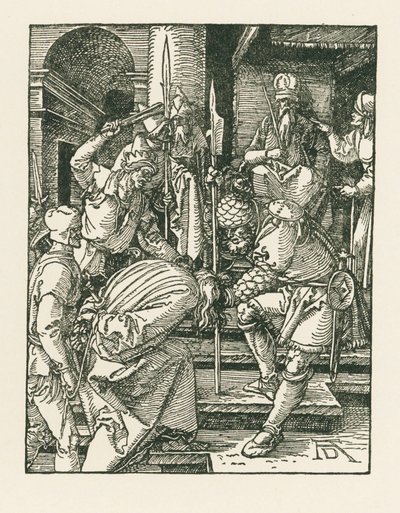 Krisztus Annás előtt, 1508-09 körül (fametszet) alkotó: Albrecht Dürer or Duerer
