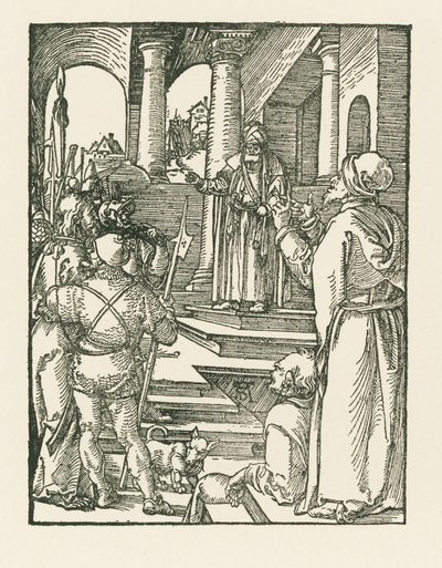 Krisztus Pilátus előtt, 1508-09 körül (fametszet) alkotó: Albrecht Dürer or Duerer