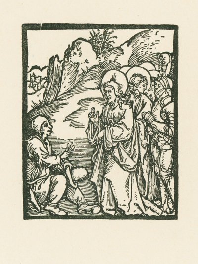 Krisztus meggyógyít egy leprást alkotó: Albrecht Dürer or Duerer