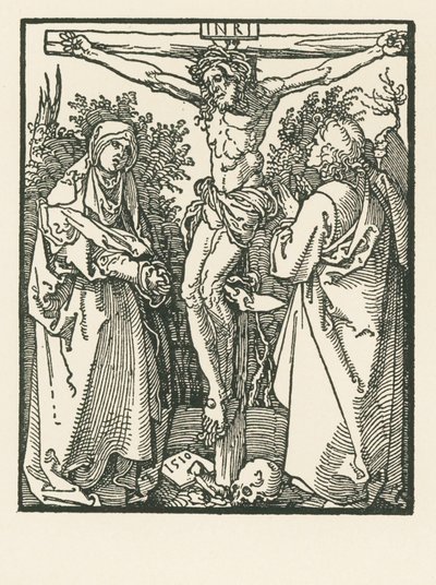 Krisztus a kereszten Szűz Máriával és Szent Jánossal alkotó: Albrecht Dürer or Duerer