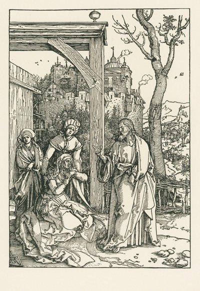 Krisztus elbúcsúzik anyjától, 1504 körül (fametszet) alkotó: Albrecht Dürer or Duerer