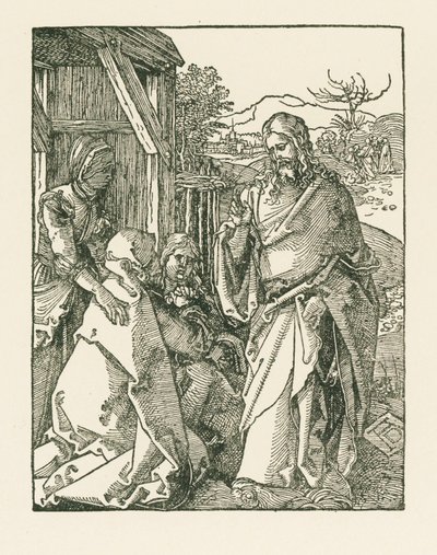 Krisztus elbúcsúzik anyjától, 1508-09 körül (fametszet) alkotó: Albrecht Dürer or Duerer