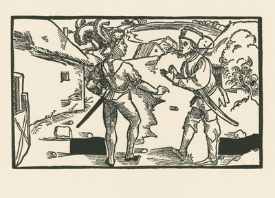 Clinia és Syrus, 1492-93 körül (fametszet) alkotó: Albrecht Dürer or Duerer