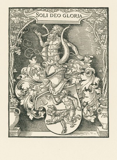 Johann Tscherte címere, 1518 körül (fametszet) alkotó: Albrecht Dürer or Duerer