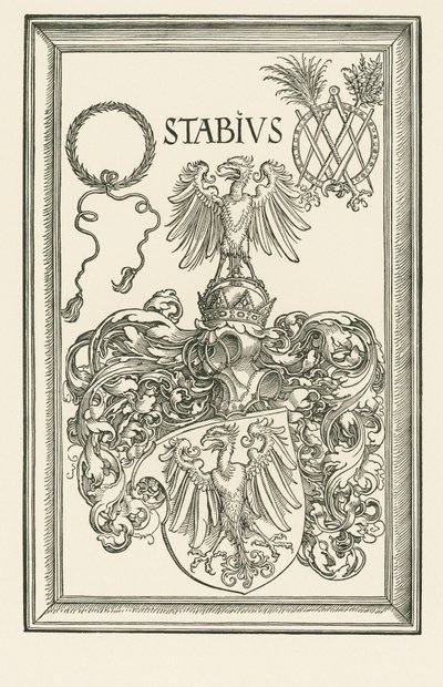 Johannes Stabius címere, 1514 körül (fametszet) alkotó: Albrecht Dürer or Duerer