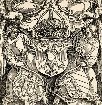 A Germán Birodalom címere, Albrecht Durer (1471-1528), metszet, Németország alkotó: Albrecht Dürer