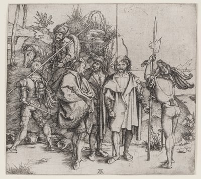 Öt katona és egy török lóháton, 1495-96 alkotó: Albrecht Dürer