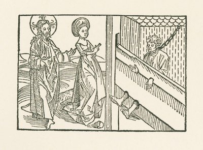 Negyedik irgalmassági munka: Szánalom a túl szigorúan megbüntetett emberért. alkotó: Albrecht Dürer or Duerer