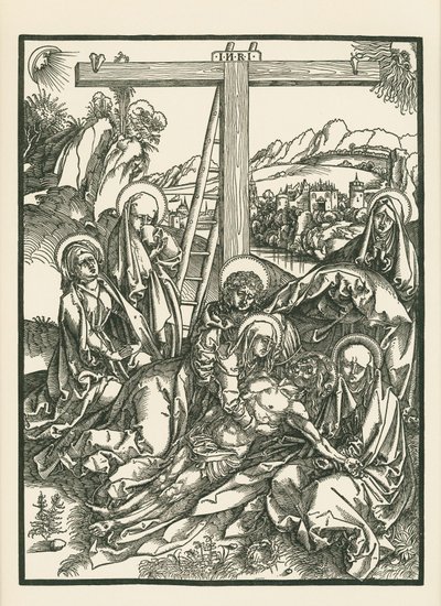Krisztus siratása, 1500 körül (fametszet) alkotó: Albrecht Dürer or Duerer
