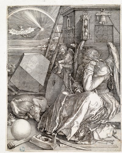 Melankólia I (metszet alkotó: Albrecht Dürer