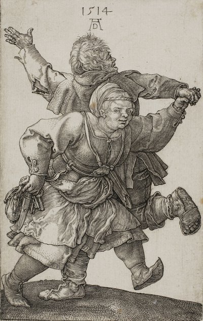 Parasztpár táncol, 1514 alkotó: Albrecht Dürer