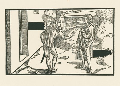 Phaedria és Parmeno, 1492-93 körül (fametszet) alkotó: Albrecht Dürer or Duerer