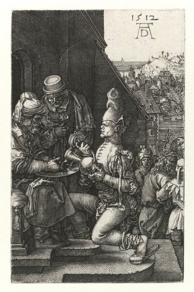 Pilátus kezet mos, 1512 alkotó: Albrecht Dürer