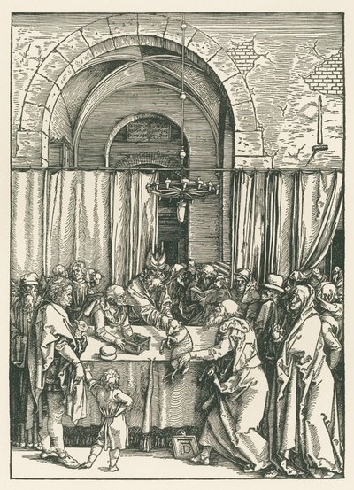 Joachim felajánlásának visszautasítása, 1504 körül (fametszet) alkotó: Albrecht Dürer or Duerer