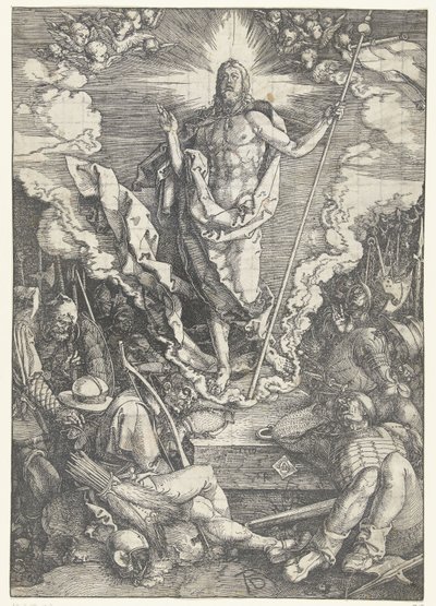 Feltámadás, a "Nagy passió" sorozatból alkotó: Albrecht Dürer or Duerer