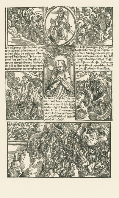 Szent Birgitta és a Szűzanya közbenjárása a kárhozottakért alkotó: Albrecht Dürer or Duerer