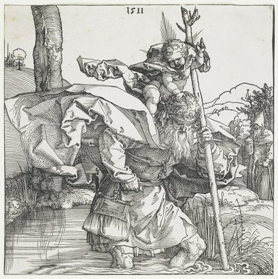 Szent Kristóf alkotó: Albrecht Dürer