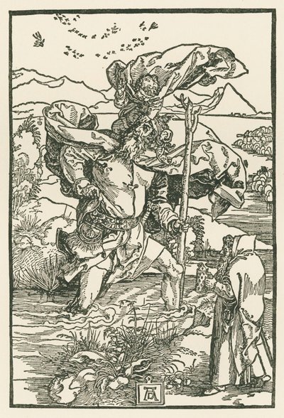 Szent Kristóf, 1503-04 körül (fametszet) alkotó: Albrecht Dürer or Duerer
