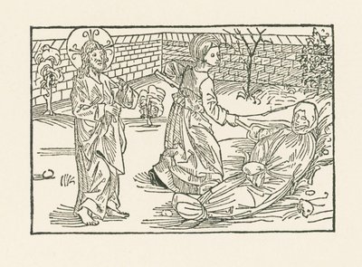 Hatodik irgalmassági munka: Gondoskodás embertársaink temetéséről alkotó: Albrecht Dürer or Duerer