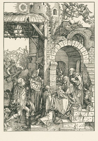 A bölcsek imádása, 1503 körül (fametszet) alkotó: Albrecht Dürer or Duerer