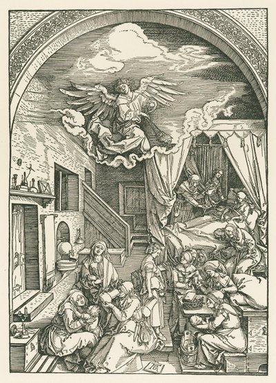 Szűz Mária születése, 1503 körül (fametszet) alkotó: Albrecht Dürer or Duerer