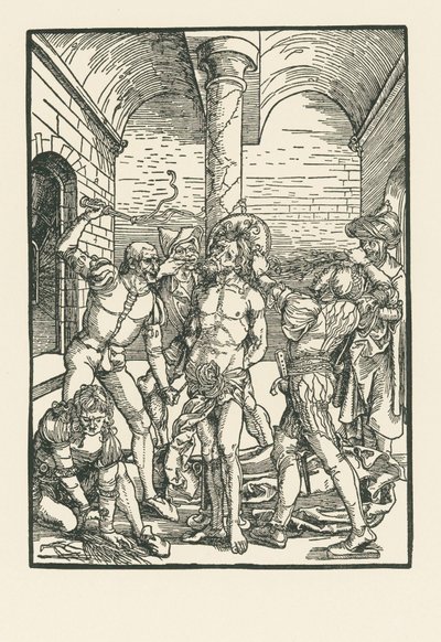 A megostorozás, 1500 körül (fametszet) alkotó: Albrecht Dürer or Duerer