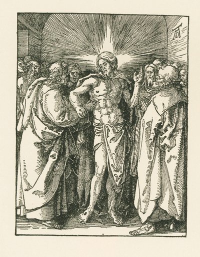 Szent Tamás hihetetlensége, 1510-10 körül (fametszet) alkotó: Albrecht Dürer or Duerer