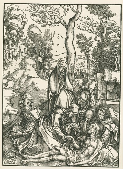 Krisztus siratása, 1498-99 körül (fametszet) alkotó: Albrecht Dürer or Duerer