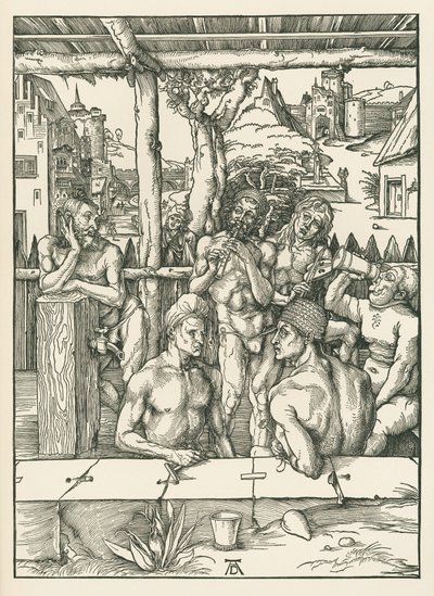 A férfiak fürdője, 1496-97 körül (fametszet) alkotó: Albrecht Dürer or Duerer
