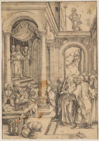 A Szűz bemutatása a templomban alkotó: Albrecht Dürer