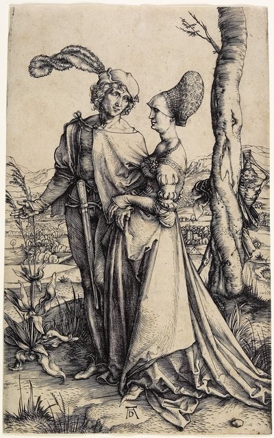 A sétány, c. 1496 alkotó: Albrecht Dürer